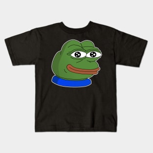 FeelsOkayMan - White Outline Kids T-Shirt